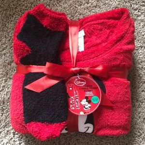 3 Piece Women’s Mickey Mouse Plush Pajama Set